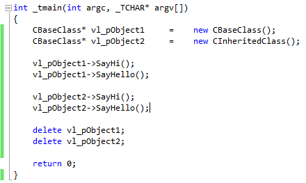 Main Function of C++ Creating Object of Class Containing Virtual Function